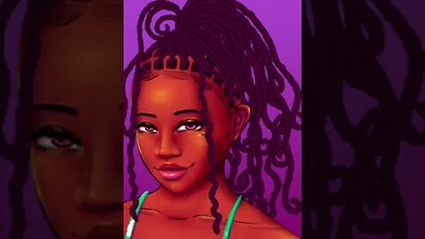 Drawing curly Locs on Clip Studio Paint with Reignbow Art brushes ✨