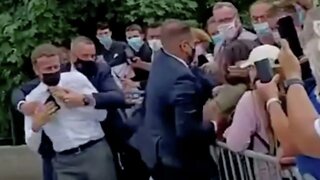 Clip of French president slapped at meet and greet was filmed in June 2021, not November 2022