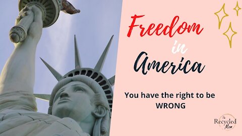 You Have the Right to Be Wrong || Freedom in America