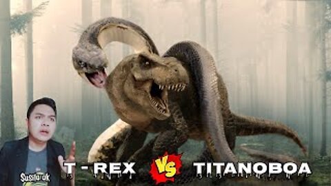 T REX VS TITANOBOA