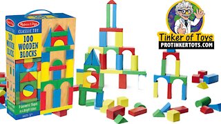 100 Piece Wood Block Set | 481 | Melissa & Doug by ProTinkerToys.com