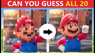 CAN YOU GUESS THE SUPER MARIO CHARACTERS FROM THEIR PIXELATED FORM