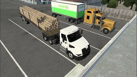 Watch full job of moving log in the American Truck Simulator - Truck videos