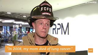 Firefighters climb to top of skyscraper to raise lung cancer awareness | Hot Topics