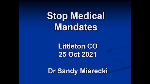 Stop Medical Mandates part 1