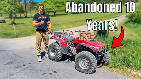 Abandoned Quad Revival - Will this Free Honda Run?