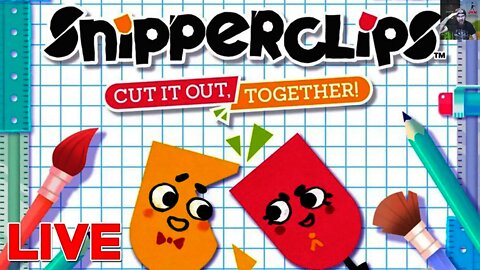 [🔴Live] Snipperclips Let's Play w/Wifey Skeleton!