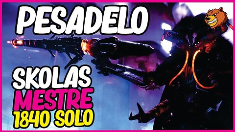 DESTINY 2 │ PESADELO SKOLAS KELL DOS KELLS MESTRE 1840 SOLO SEM MORRER