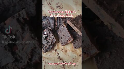 How to make #christmas #spice #chocolate #bark is on @googieskitchen6634. Subscribe TODAY. xxx