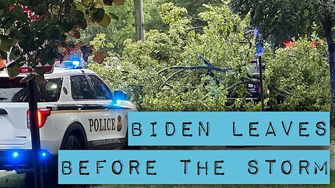 Biden heads out of DC before the storms arrive