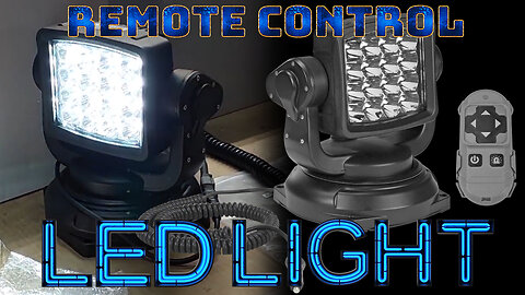Wireless LED Remote Control Spotlight - 12-24V DC - 4320 Lumens