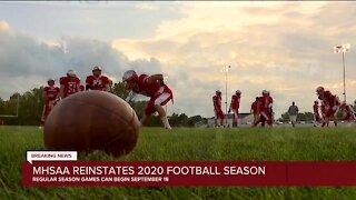MHSAA votes to reinstate high school football in Michigan this fall