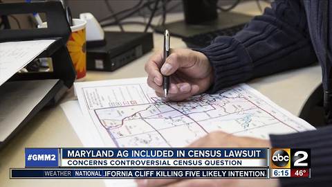 Maryland part of lawsuit over census question
