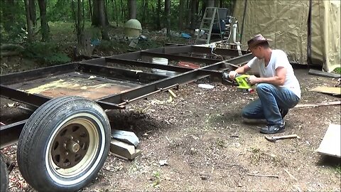 Preparing My Old Camper Frame For A Tiny House