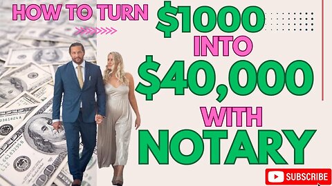 How To Turn $1000 Into $40,000 With Notary Signing Services. How To Work The List.