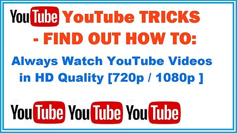 Find out How to Always Watch YouTube Videos in HD Quality | YTTricks| @elementaryans