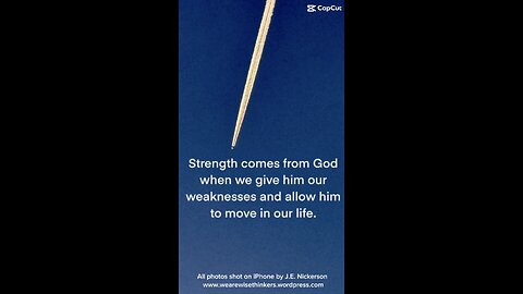 Strength comes from God