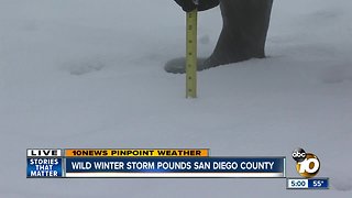 Wild winter storm pounds San Diego County