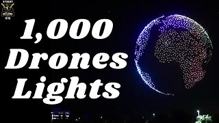1,000 Drones Lights | World Record 🎆 | The Drones Lights Up The Dark☝