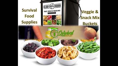 Long Shelf-Life Vegetables & Fruits Emergency Food Supply for Essential Vitamins & Minerals