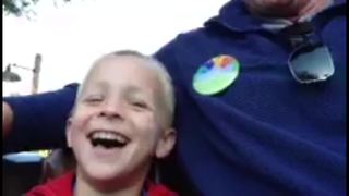 Boy Makes Horrified Faces On A Roller Coaster