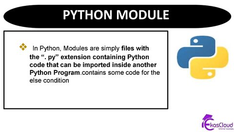 # PYTHON MODULE _ Ekascloud _ English