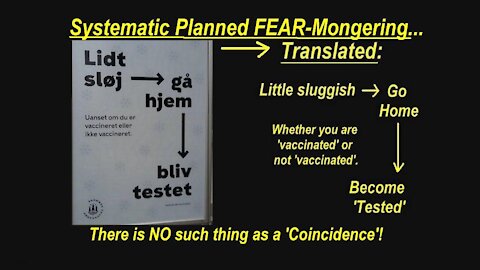 'Systematic FEAR Mongering' - Situation Update Denmark 09.12.2021