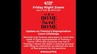 Stand4THEE Friday Night Zoom April 12 - Update on Tommy's case