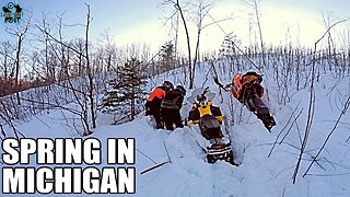 Spring Time Snowmobile Adventure in Michigan's U.P.