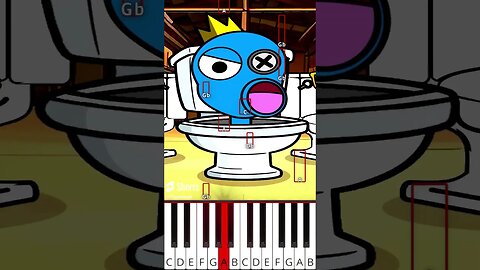 Tom sings turned to skibidi toilet by wrathful HOHO Blue (@TomSingss) - Octave Piano Tutorial