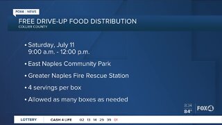 Free drive up food distribution Collier County