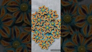 🌼 Beautiful 3D Paper Quilling flowers | ත්‍රිමාණ පේපර් කුවිලින් මල් 🌼@chcreation moratuwa