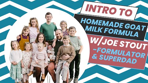 Intro to the Homemade Goat Milk Formula
