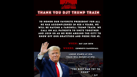 Alamo City Trump Train - Farewell Rally Jan 30th 2021
