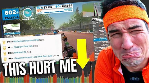 HOW TO STOP ME SPRINTING on London Classique Zwift Race