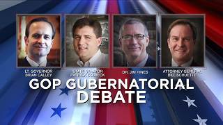 GOP Gubernational debate happening Thursday night