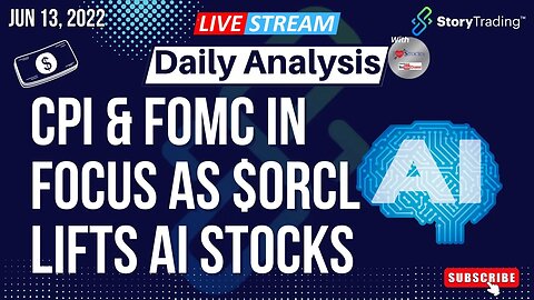 6/13/23 Daily Analysis: CPI & FOMC in Focus as $ORCL Lifts AI Stocks and Uranium Stocks Surge