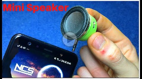 Step by step instructions to make a small speaker from a jug cap