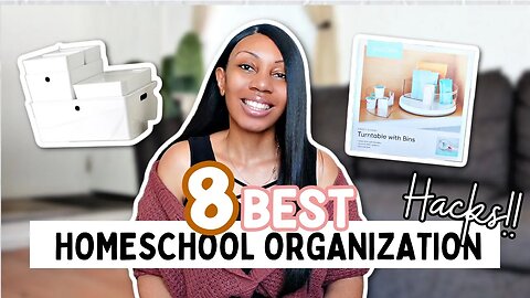 HOMESCHOOL ORGANIZATION MUST HAVES FOR SMALL SPACES // Renter Friendly & Space Saving Ideas!