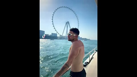 Chilling out on a boat in Dubai