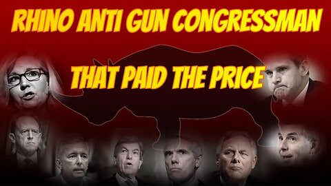 RHINO ANTI GUN CONGRESSMAN THAT PAID THE PRICE