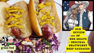 Home cooked boiled beef bratwurst| #Texas #grass fed raised| BRK meats| tasting 😋 & review