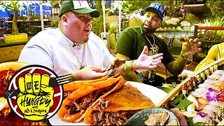 $5 Tacos in The Hood vs $5000 Sushi Boat in The Hollywood Hills!