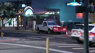 Two light rail light changes because of track maintenance