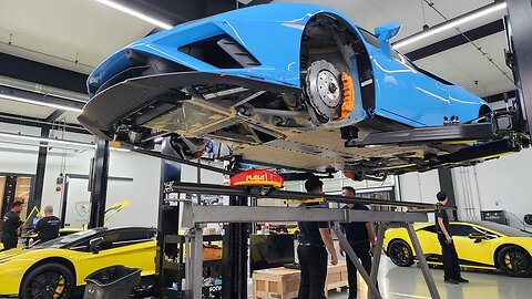 Lamborghini Huracan accident body measuring with Naja 3D