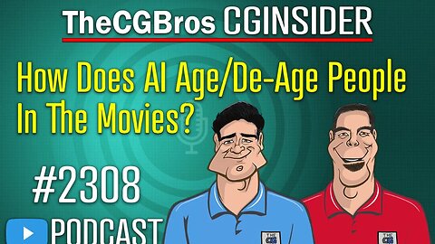 The CGInsider Podcast #2308: "How Is AI Being Used to Age & De-Age People In Movies?"