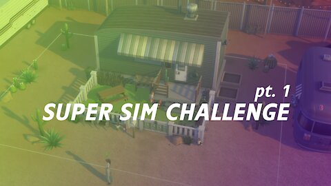 SUPER SIM CHALLENGE pt 1 - Strangerville, Cooking, Fitness