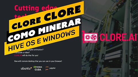 ⛏️💰 COMO MINERAR A MOEDA CLORE (CLORE) - PASSO A PASSO - HIVE OS E WINDOWS