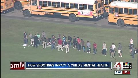 How do shootings impact child’s mental health?