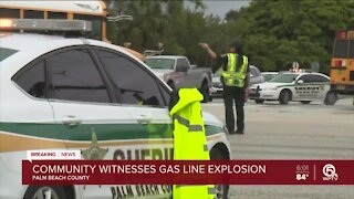 Community witnesses gas line explosion